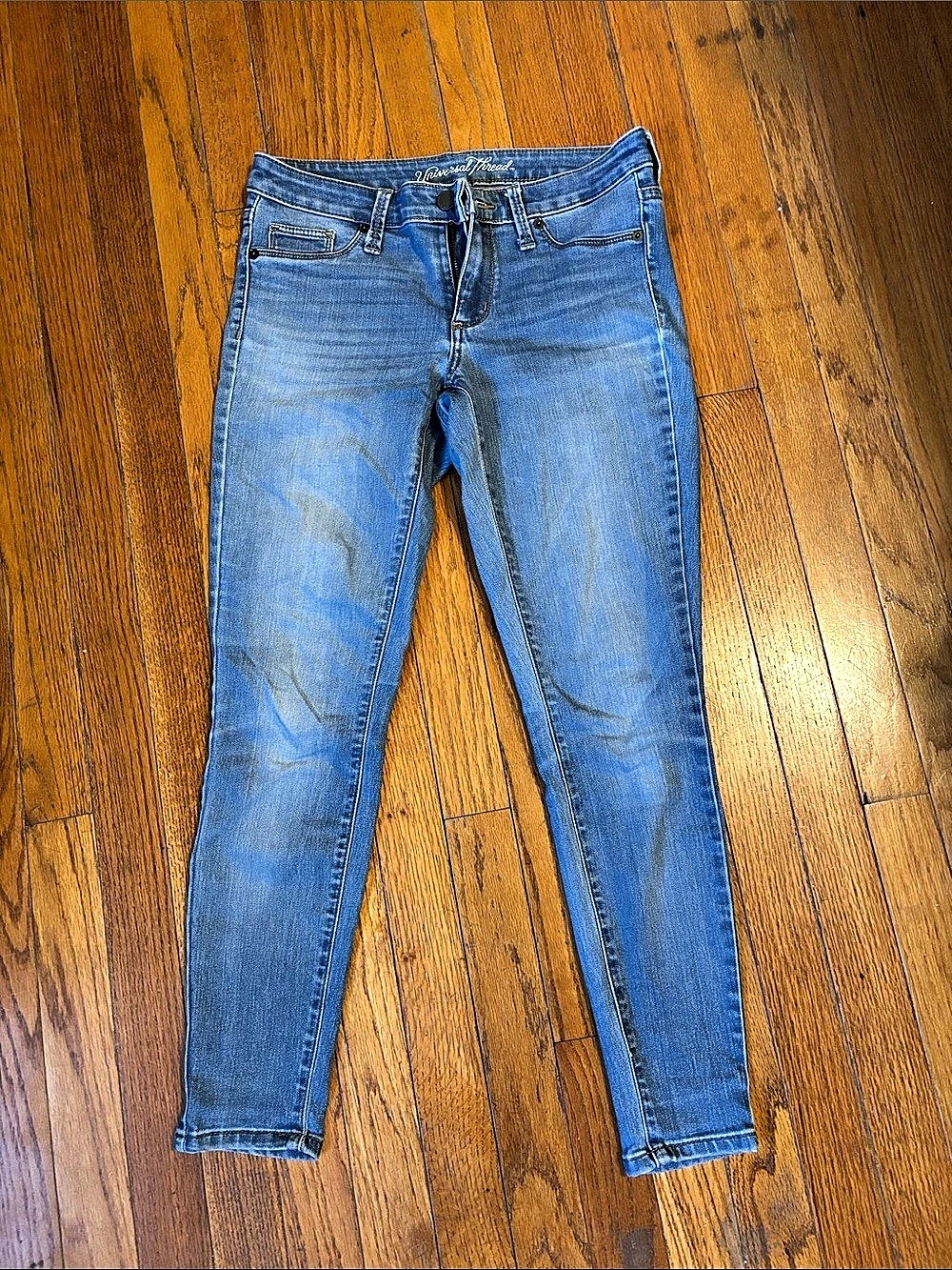 Universal Thread Mid Rise Jegging Blue Jeans Waist 2/26S
